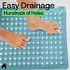 image:imageGORILLA GRIP Bath Tub Shower Mat Bathtub Floor Liner 35x16 ClearTurquoise Translucent