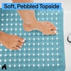 image:imageGORILLA GRIP Bath Tub Shower Mat Bathtub Floor Liner 35x16 ClearTurquoise Translucent