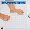 image:imageGORILLA GRIP Bath Tub Shower Mat Bathtub Floor Liner 35x16 ClearWhite Opaque