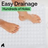 image:imageGORILLA GRIP Bath Tub Shower Mat Bathtub Floor Liner 35x16 ClearWhite Opaque