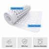 image:imageGORILLA GRIP Bath Tub Shower Mat Bathtub Floor Liner 35x16 ClearWhite Opaque