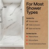 image:imageGORILLA GRIP Bath Tub Shower Mat Bathtub Floor Liner 35x16 ClearWhite Opaque