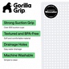 image:imageGORILLA GRIP Bath Tub Shower Mat Bathtub Floor Liner 35x16 ClearWhite Opaque