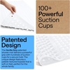 image:imageGORILLA GRIP Bath Tub Shower Mat Bathtub Floor Liner 35x16 ClearWhite Opaque