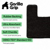 image:imageGORILLA GRIP Bathroom Area Rug Sets 2 Piece Soft Chenille 30x20 GreyBlack