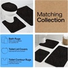 image:imageGORILLA GRIP Bathroom Area Rug Sets 2 Piece Soft Chenille 30x20 GreyBlack