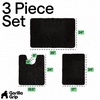 image:imageGORILLA GRIP Bathroom Area Rug Sets 2 Piece Soft Chenille 30x20 GreyBlack