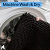 image:imageGORILLA GRIP Bathroom Area Rug Sets 2 Piece Soft Chenille 30x20 GreyBlack