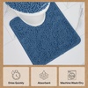 image:imageGORILLA GRIP Bathroom Area Rug Sets 2 Piece Soft Chenille 30x20 GreyBlue