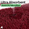 image:imageGORILLA GRIP Bathroom Area Rug Sets 2 Piece Soft Chenille 30x20 GreyBurgundy