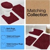 image:imageGORILLA GRIP Bathroom Area Rug Sets 2 Piece Soft Chenille 30x20 GreyBurgundy