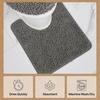 image:imageGORILLA GRIP Bathroom Area Rug Sets 2 Piece Soft Chenille 30x20 GreyCharcoal