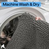 image:imageGORILLA GRIP Bathroom Area Rug Sets 2 Piece Soft Chenille 30x20 GreyCharcoal