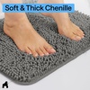image:imageGORILLA GRIP Bathroom Area Rug Sets 2 Piece Soft Chenille 30x20 GreyCharcoal