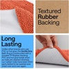 image:imageGORILLA GRIP Bathroom Area Rug Sets 2 Piece Soft Chenille 30x20 GreyCoral
