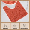 image:imageGORILLA GRIP Bathroom Area Rug Sets 2 Piece Soft Chenille 30x20 GreyCoral