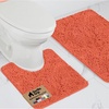 image:imageGORILLA GRIP Bathroom Area Rug Sets 2 Piece Soft Chenille 30x20 GreyCoral