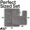 image:imageGORILLA GRIP Bathroom Area Rug Sets 2 Piece Soft Chenille 30x20 GreyGrey