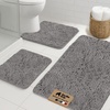 image:imageGORILLA GRIP Bathroom Area Rug Sets 2 Piece Soft Chenille 30x20 GreyGrey