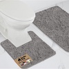 image:imageGORILLA GRIP Bathroom Area Rug Sets 2 Piece Soft Chenille 30x20 GreyGrey