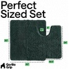 image:imageGORILLA GRIP Bathroom Area Rug Sets 2 Piece Soft Chenille 30x20 GreyHunter
