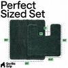 image:imageGORILLA GRIP Bathroom Area Rug Sets 2 Piece Soft Chenille 30x20 GreyHunter