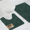 image:imageGORILLA GRIP Bathroom Area Rug Sets 2 Piece Soft Chenille 30x20 GreyHunter