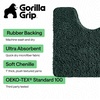 image:imageGORILLA GRIP Bathroom Area Rug Sets 2 Piece Soft Chenille 30x20 GreyHunter