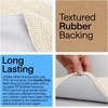 image:imageGORILLA GRIP Bathroom Area Rug Sets 2 Piece Soft Chenille 30x20 GreyIvory
