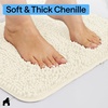 image:imageGORILLA GRIP Bathroom Area Rug Sets 2 Piece Soft Chenille 30x20 GreyIvory
