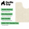 image:imageGORILLA GRIP Bathroom Area Rug Sets 2 Piece Soft Chenille 30x20 GreyIvory