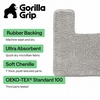 image:imageGORILLA GRIP Bathroom Area Rug Sets 2 Piece Soft Chenille 30x20 GreyLight Gray