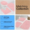 image:imageGORILLA GRIP Bathroom Area Rug Sets 2 Piece Soft Chenille 30x20 GreyLight Pink