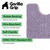 image:imageGORILLA GRIP Bathroom Area Rug Sets 2 Piece Soft Chenille 30x20 GreyLight Purple