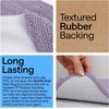 image:imageGORILLA GRIP Bathroom Area Rug Sets 2 Piece Soft Chenille 30x20 GreyLight Purple