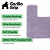 image:imageGORILLA GRIP Bathroom Area Rug Sets 2 Piece Soft Chenille 30x20 GreyLight Purple