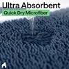 image:imageGORILLA GRIP Bathroom Area Rug Sets 2 Piece Soft Chenille 30x20 GreyNavy