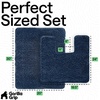 image:imageGORILLA GRIP Bathroom Area Rug Sets 2 Piece Soft Chenille 30x20 GreyNavy