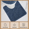 image:imageGORILLA GRIP Bathroom Area Rug Sets 2 Piece Soft Chenille 30x20 GreyNavy