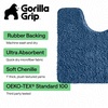 image:imageGORILLA GRIP Bathroom Area Rug Sets 2 Piece Soft Chenille 30x20 GreyNavy