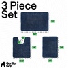 image:imageGORILLA GRIP Bathroom Area Rug Sets 2 Piece Soft Chenille 30x20 GreyNavy