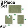 image:imageGORILLA GRIP Bathroom Area Rug Sets 2 Piece Soft Chenille 30x20 GreySage