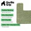 image:imageGORILLA GRIP Bathroom Area Rug Sets 2 Piece Soft Chenille 30x20 GreySage