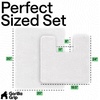 image:imageGORILLA GRIP Bathroom Area Rug Sets 2 Piece Soft Chenille 30x20 GreyWhite