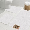 image:imageGORILLA GRIP Bathroom Area Rug Sets 2 Piece Soft Chenille 30x20 GreyWhite