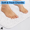 image:imageGORILLA GRIP Bathroom Area Rug Sets 2 Piece Soft Chenille 30x20 GreyWhite