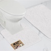 image:imageGORILLA GRIP Bathroom Area Rug Sets 2 Piece Soft Chenille 30x20 GreyWhite