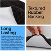 image:imageGORILLA GRIP Chenille Bath Rug Mat for Oval Toilet Base 24x19 GrayBlack
