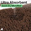 image:imageGORILLA GRIP Chenille Bath Rug Mat for Oval Toilet Base 24x19 GrayBrown