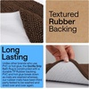 image:imageGORILLA GRIP Chenille Bath Rug Mat for Oval Toilet Base 24x19 GrayBrown